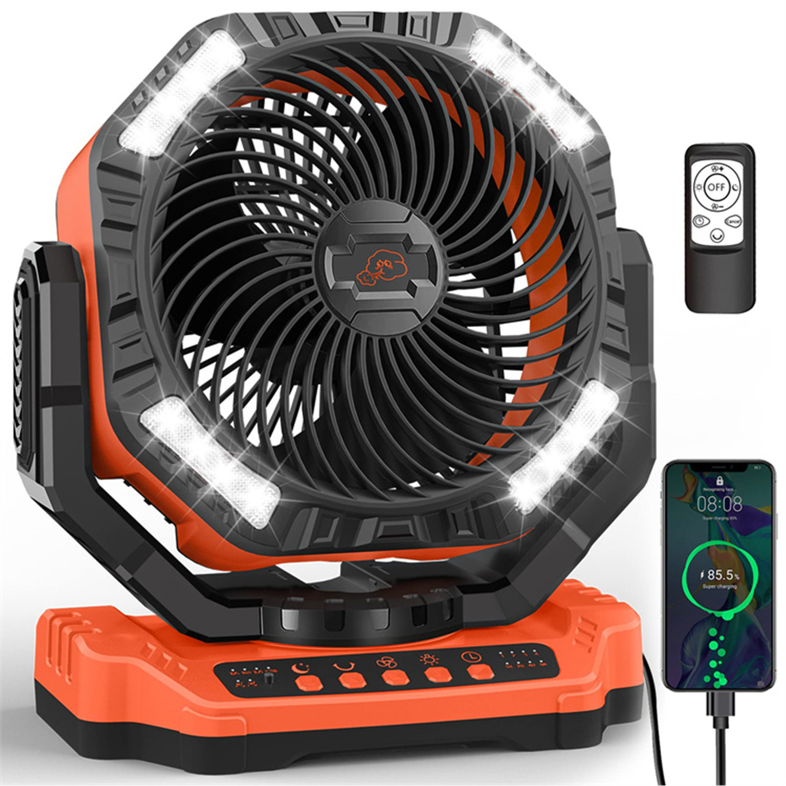 Socool Fan 4kg Multifunctional Portable Fan Power Supply Rechargeable Battery Less Than 50 DB Noise Level