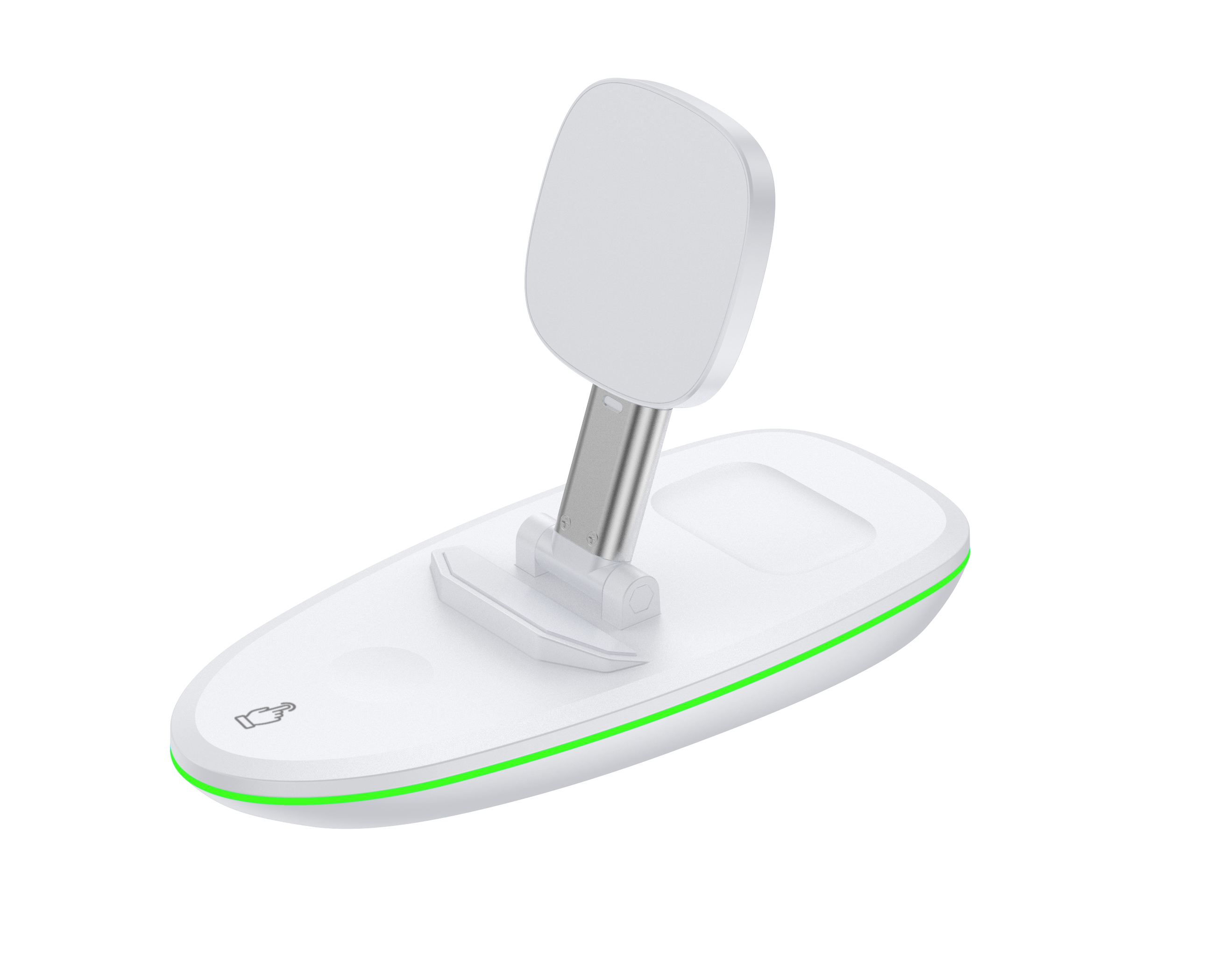 Portable 15W Wireless Charger Station Fast Magnetic Charging For IPhone Multifunction