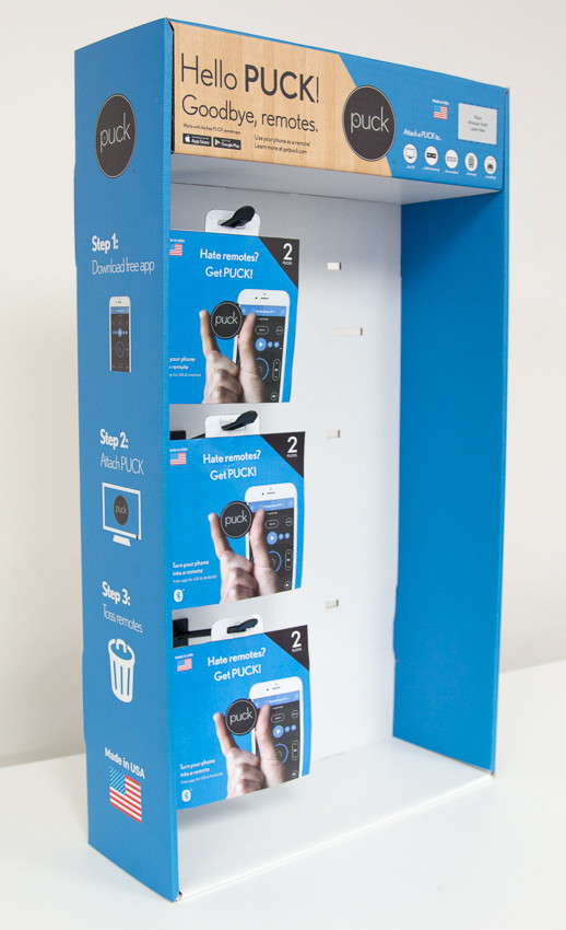 Hanging Sidekick Display Rack Customized Logo Offset Printing 3D Design