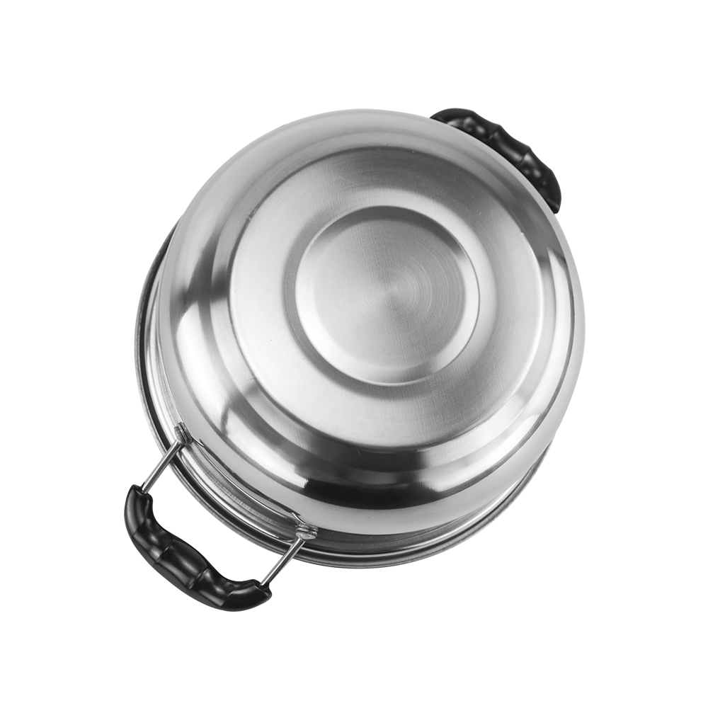 8pcs Kitchen Cookware Set Stainless Steel Material With Clear Glass Lid
