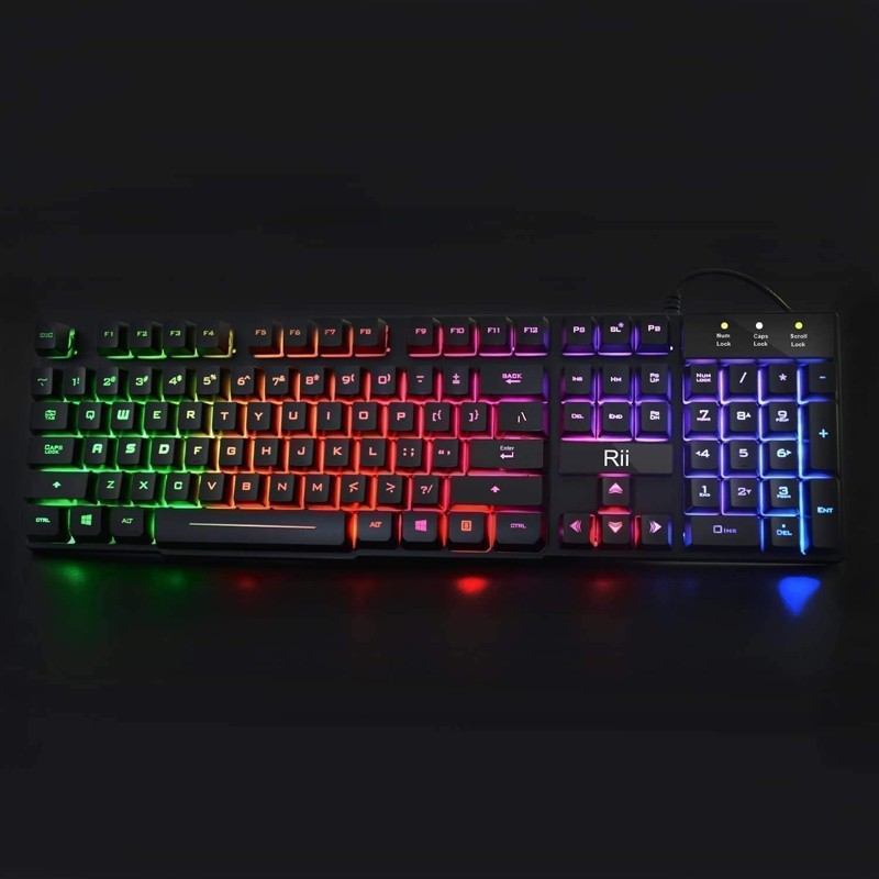 Rii RK100+ Office Keyboard Black Colour