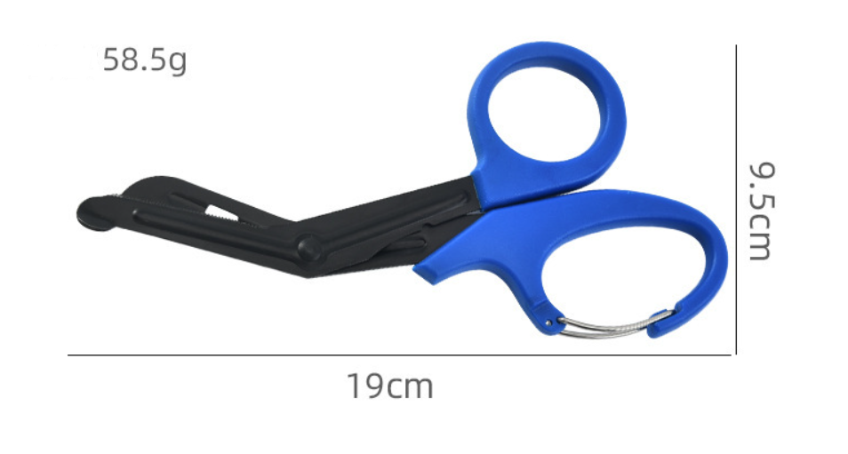 Black Coated medical shear scissors pouch Trauma Bandage EMS IFAK Clamp