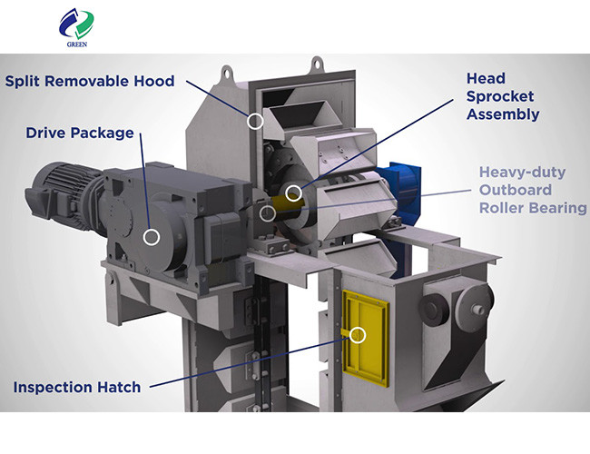 Yingda Belt Chain Type Vertical Bucket Elevator For Silica Sand