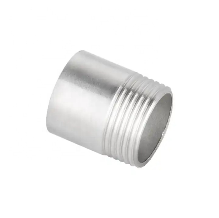 SS316 Male Barrel Nipple NPT BSPP BSPT G Threaded 1/4" Customized Support OEM