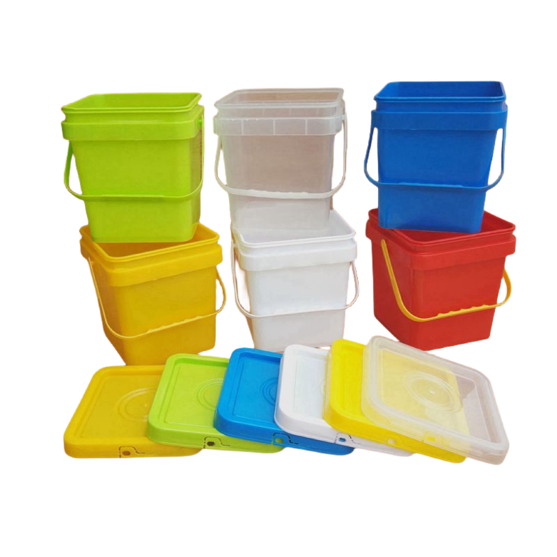 Polypropylene Bucket 200ml-25L Square Plastic Container With Handle for Benefit