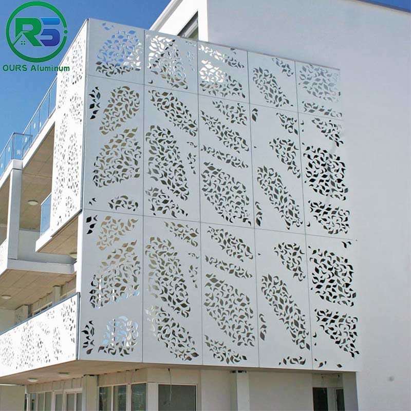 Artistic Aluminum laser cutting Wall Panels CNC Carved Exterior PVDF Coating