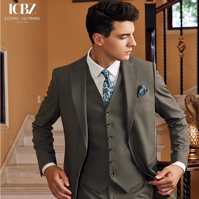 Professional Slim Suit for Men's Formal Attire in Customized Color and Woven Weaving