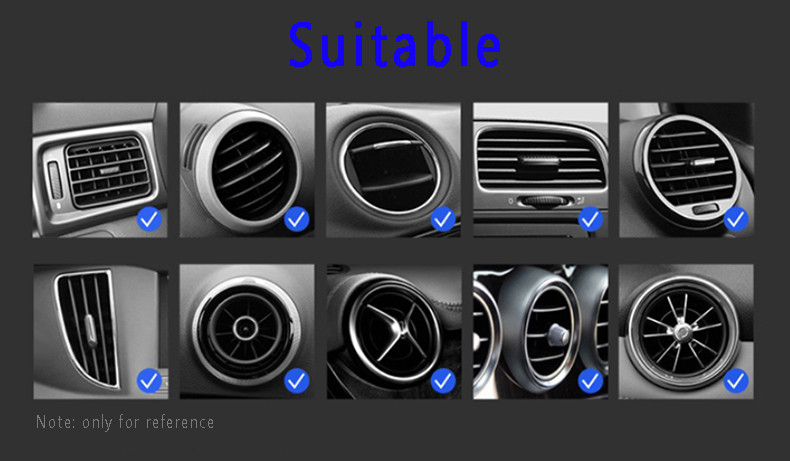 Car Mount Phone Holder Automatic Locking Universal Air Vent GPS Cell Phone Holder for Car for iPhone X/8/7/7P/6s/6P/5S