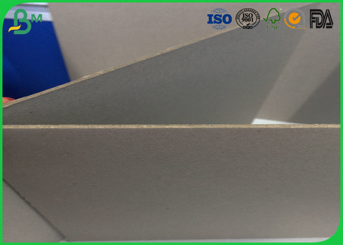 889 * 1194 mm Grey Cardboard Sheets , 250g 300g Two Sides Straw Board Paper For Core