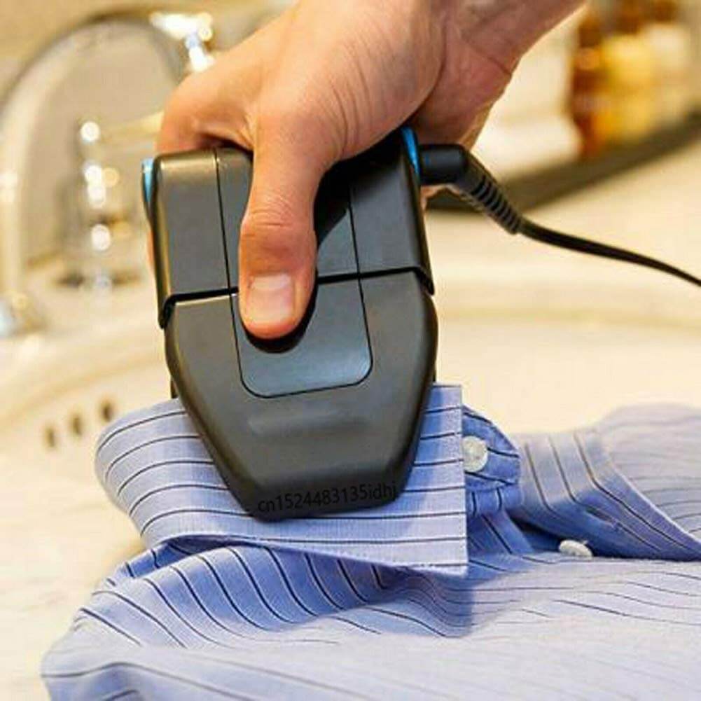Collar Perfect Mini Iron Compact Touchup Garment Steamer for On-the-Go Wrinkle Removal