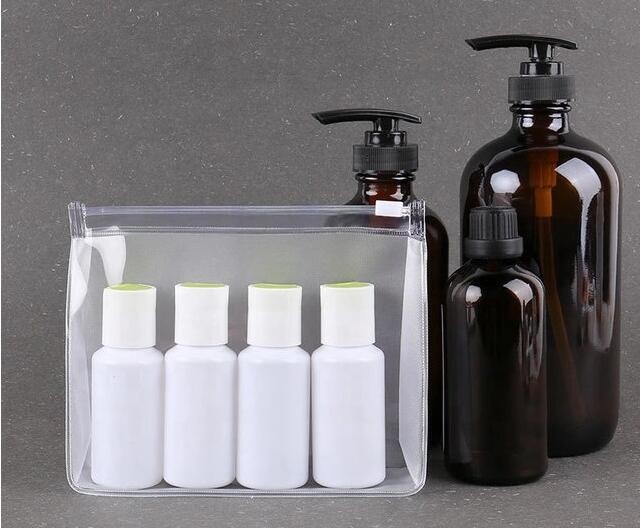 Matte Clear Cosmetic Bags Clothes Storage Zip Lock Reclosable Frost Packing Pouch