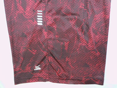 Red Adjustable Drawstring Fabric 140gsm Mens Jogger Shorts With Pockets