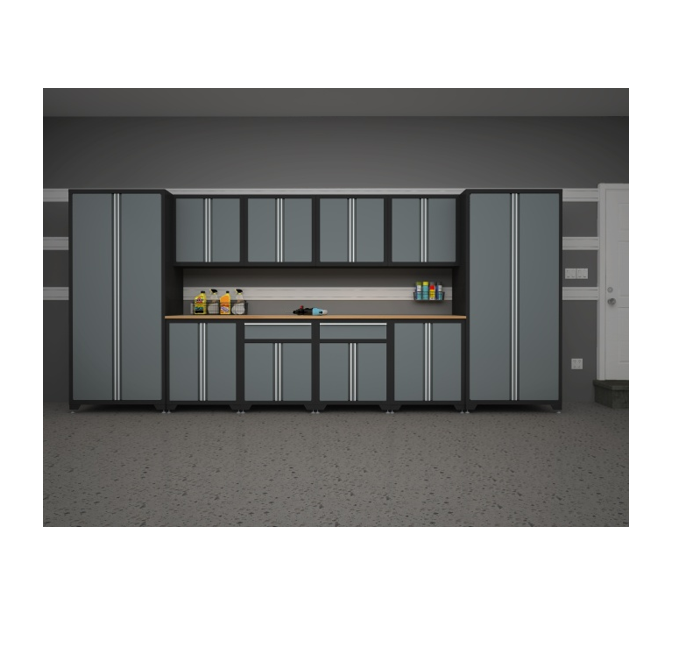 Cold Rolled Steel Garage Storage Workstation with Optional Combination Configuration