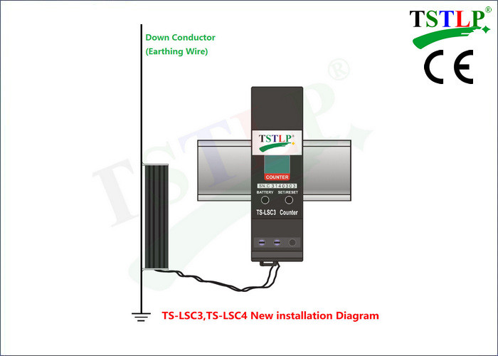 Stable 3 Digits ESE Lightning Strike Counter Complies With CE Certificate