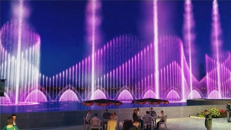 3D Digital Musical Water Fountain Nozzle High Spray