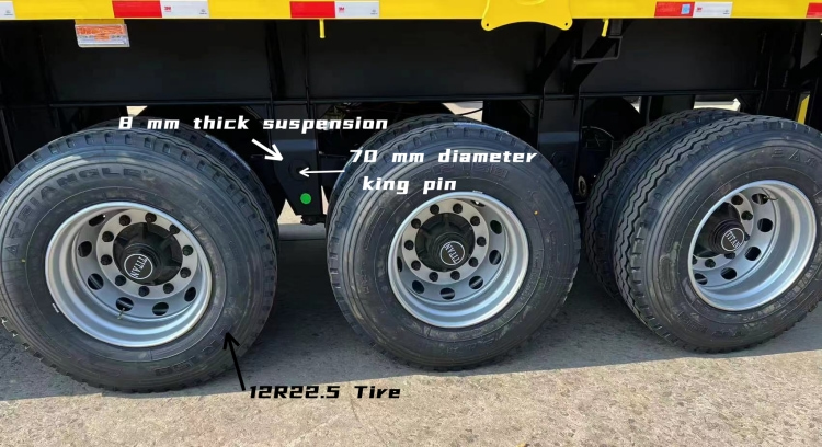 China 60 Ton Removable Side Wall Trailer for Sale in Congo | Side Wall Semi Trailer
