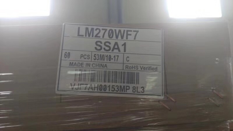 LM270WF7-SSA1 Medical Grade Display 27 Inch 1920 RGB×1080 WXGA 60hz Signal Interface