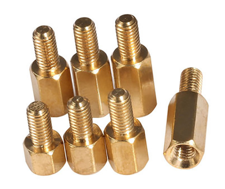 Grade4 Hexagon brass column nuts Male Female Thread Hex Nut Bolt Support Column Pillar Spacer PCB Standoff