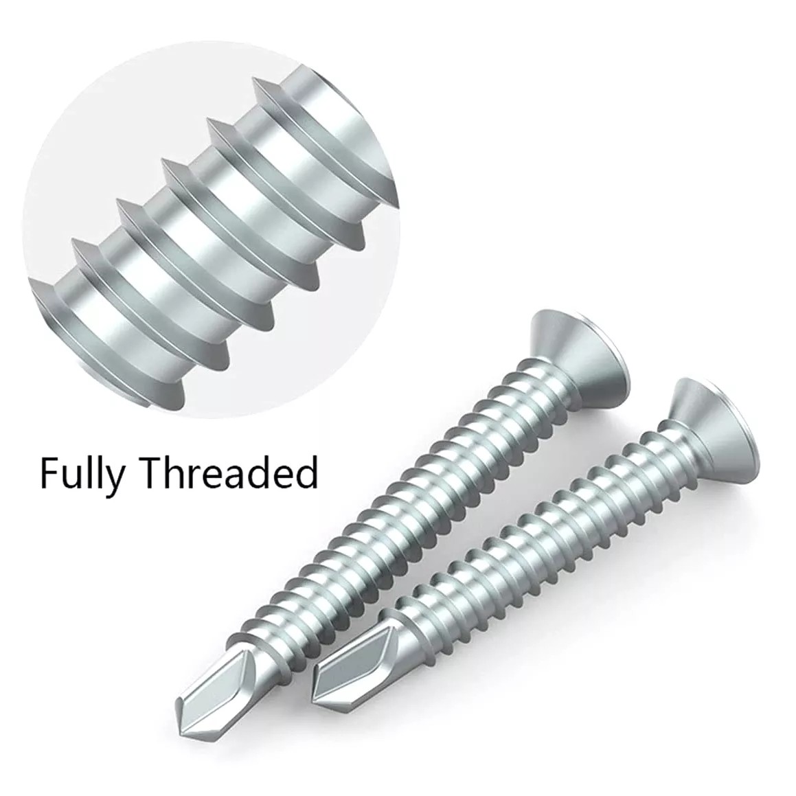 3.9 M12 Philips Cross Recessed Countersunk Csk Head Galvanized Self Drilling Metal Screw