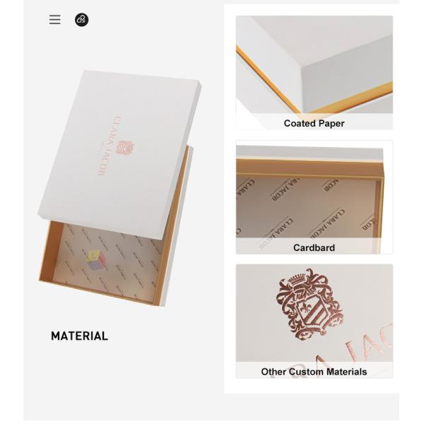 Rigid Cardboard Custom Apparel Boxes Lid And Base Men T Shirt Recyclable