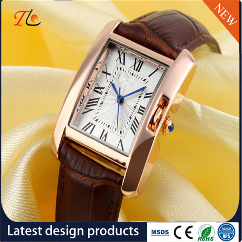Wholesale Ladies Watch PU Strap/Band Alloy Case Fashion Watch Rectangular Dial