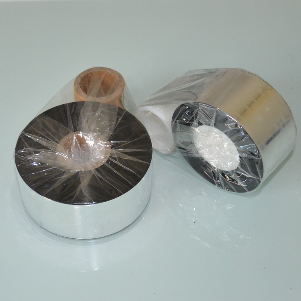 Original TTO 55mmx100m black ribbon ,out / ink thermal transfer barcode wax resin printer ribbon