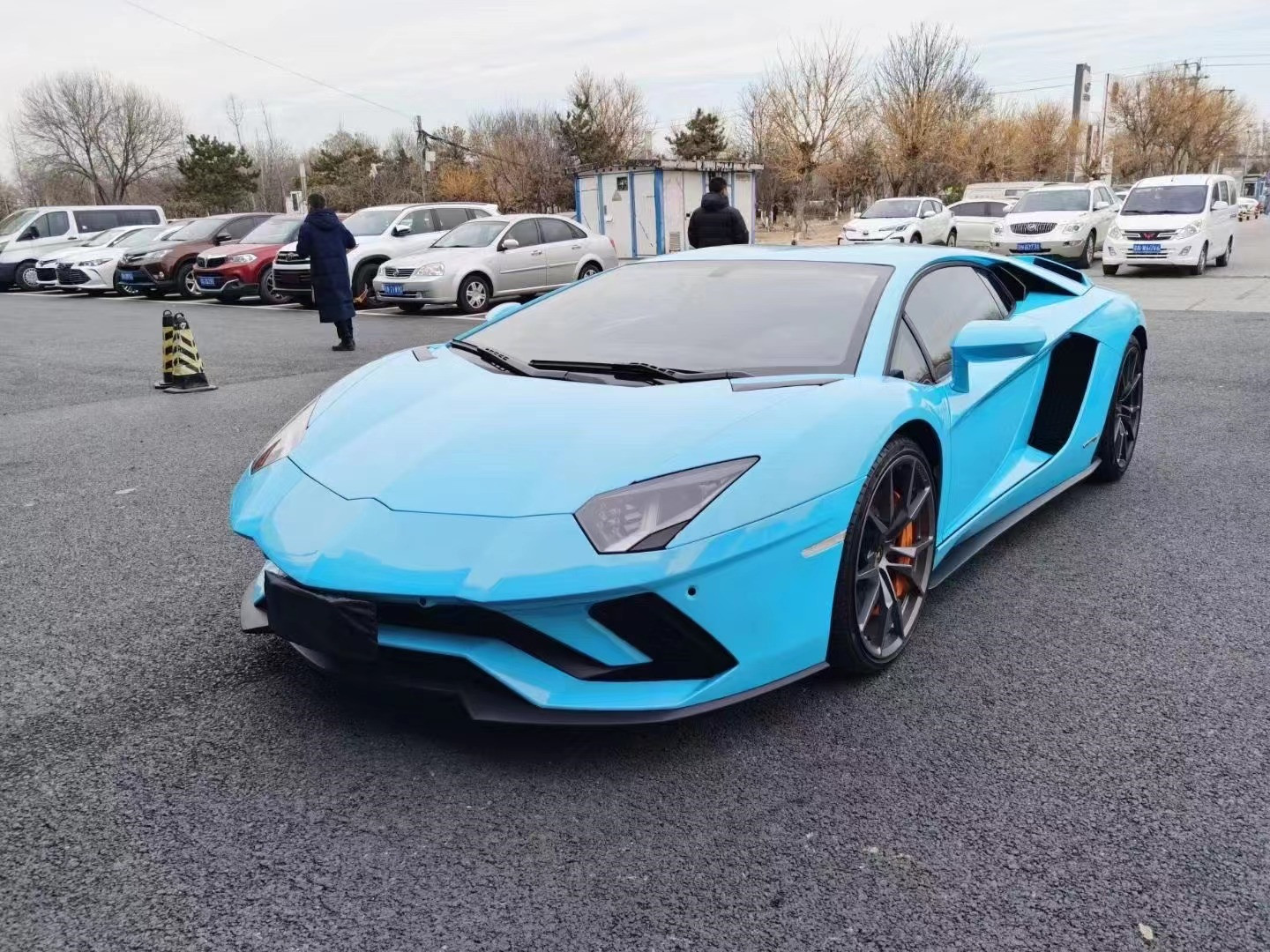 For Lamborghini Aventador LP700 Carbon Fiber Body Kit LP740 Style Front and Rear Bumper Spoilers