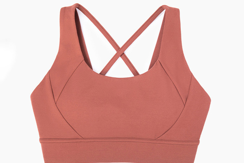 4 Colors Cross Back Padded Sexy Yoga Sports Bra Women Breathable Four Way Stretch