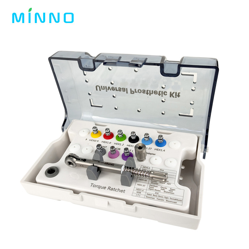 Dental Implant Torque Wrench Ratchet Screwdriver Universal Prosthetic Kit Screw Drivers