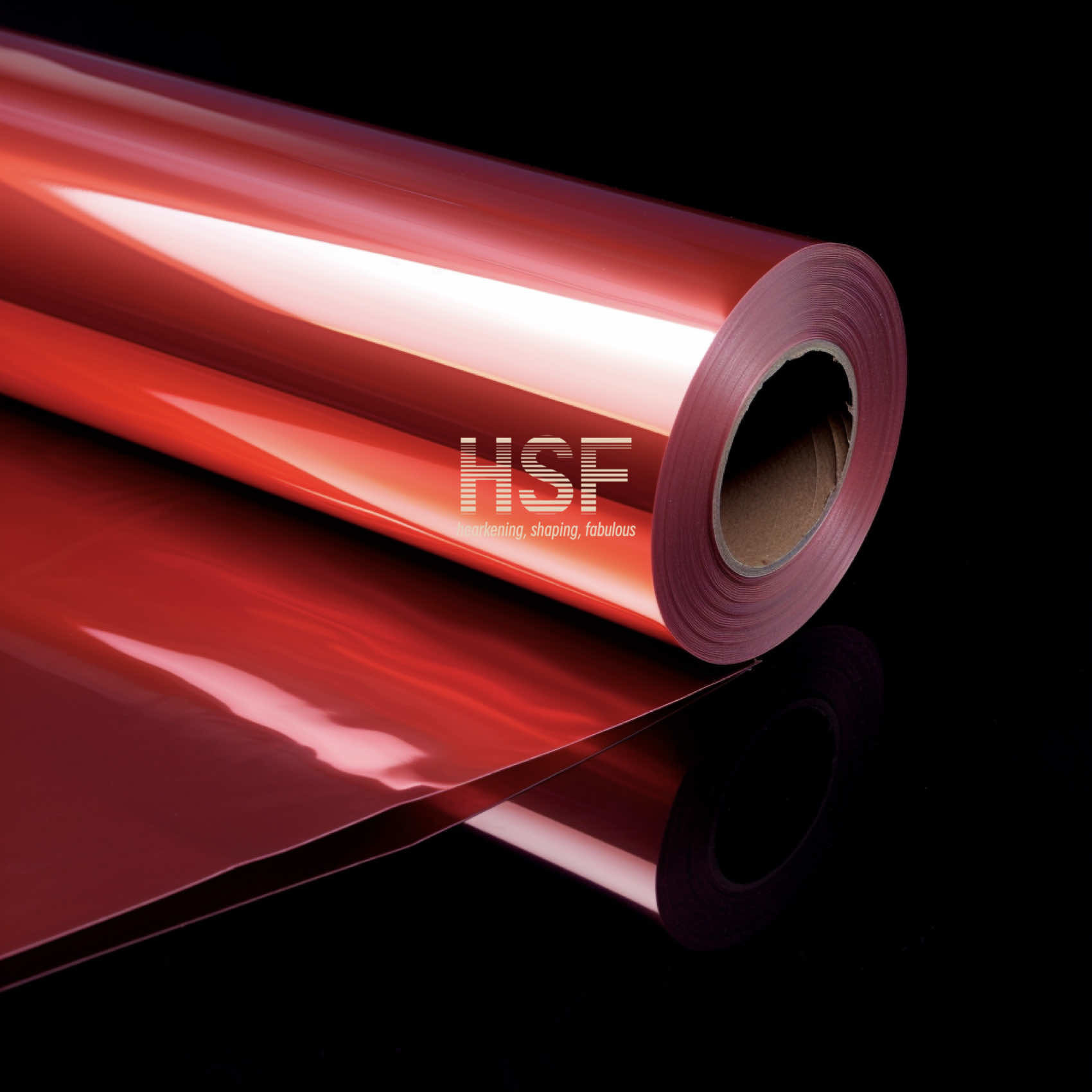 SGS Translucent Red PET Release Film Winding Length 12000 Meters