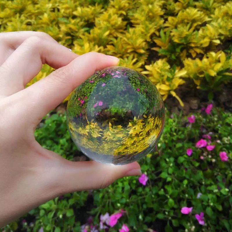 3" 4" 5" inch transparent colored resin ball UV ball glow in dark glitter ball