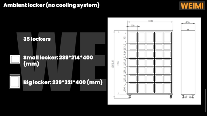 Micron Exported Globally Customized Locker Vending Machine For Eggs Cheese Fresh Flowers Vending Machine