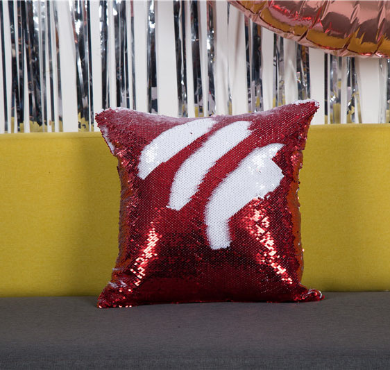 Latest Pillow Cushion Textile Fabric Pillow Cases Facebook Reversible Sequin Throw Pillows for Sublimation