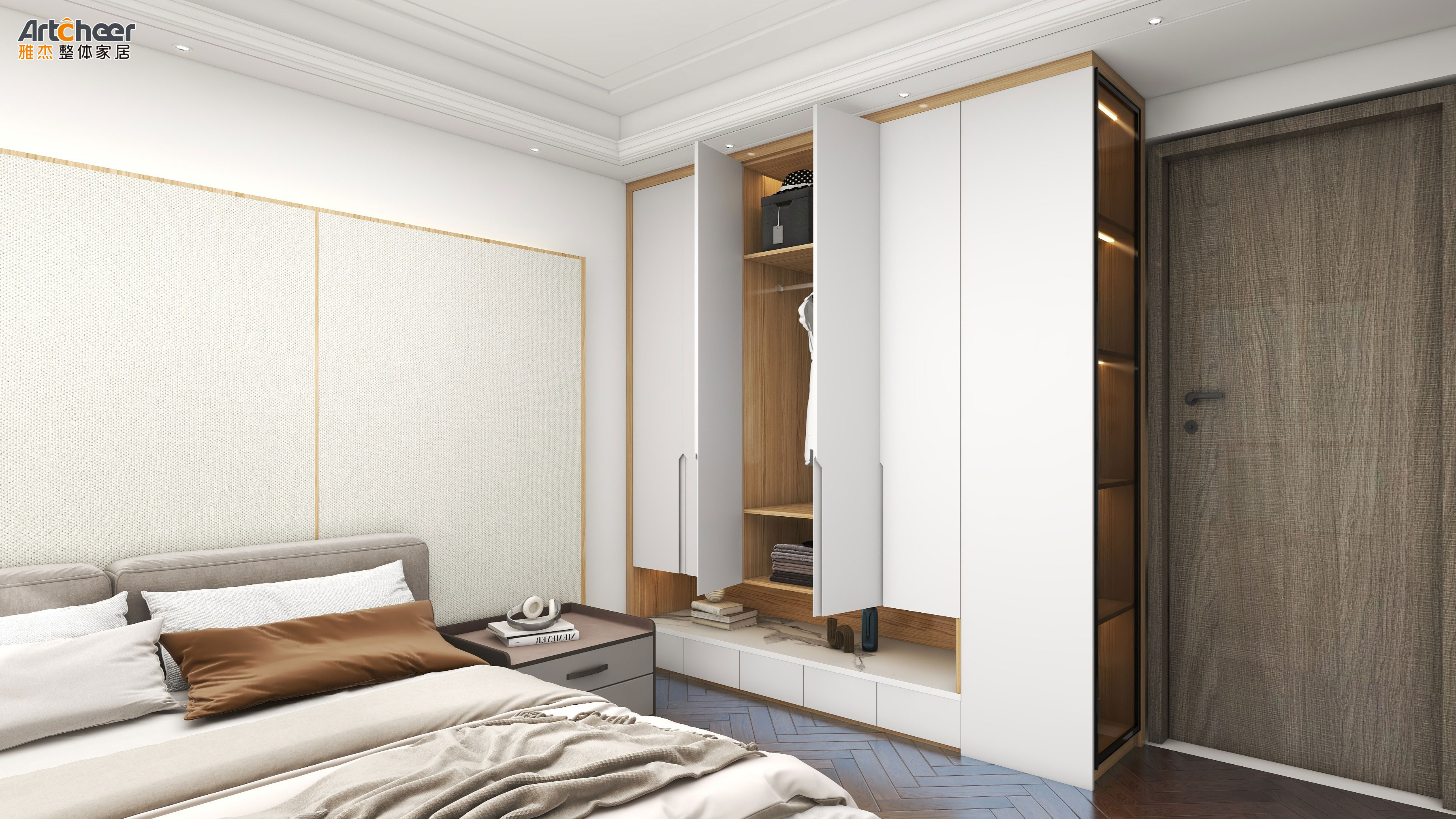Modern Mdf Walk In Closet Wardrobe The Perfect Addition to Your Bedroom Furniture