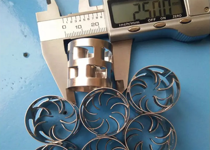 Ss 316 Chemical Metal Random Packing Pall / Ring For Mass Transfer