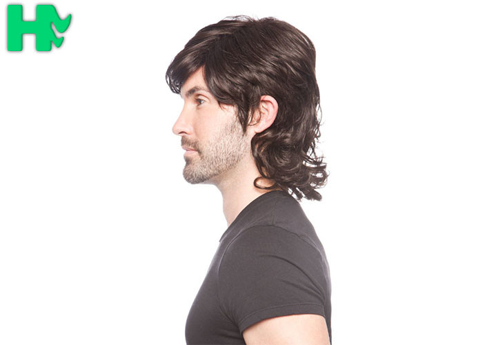 New Fashion Synthetic Short Old Man Wigs Natural Wave Headpiece Hair