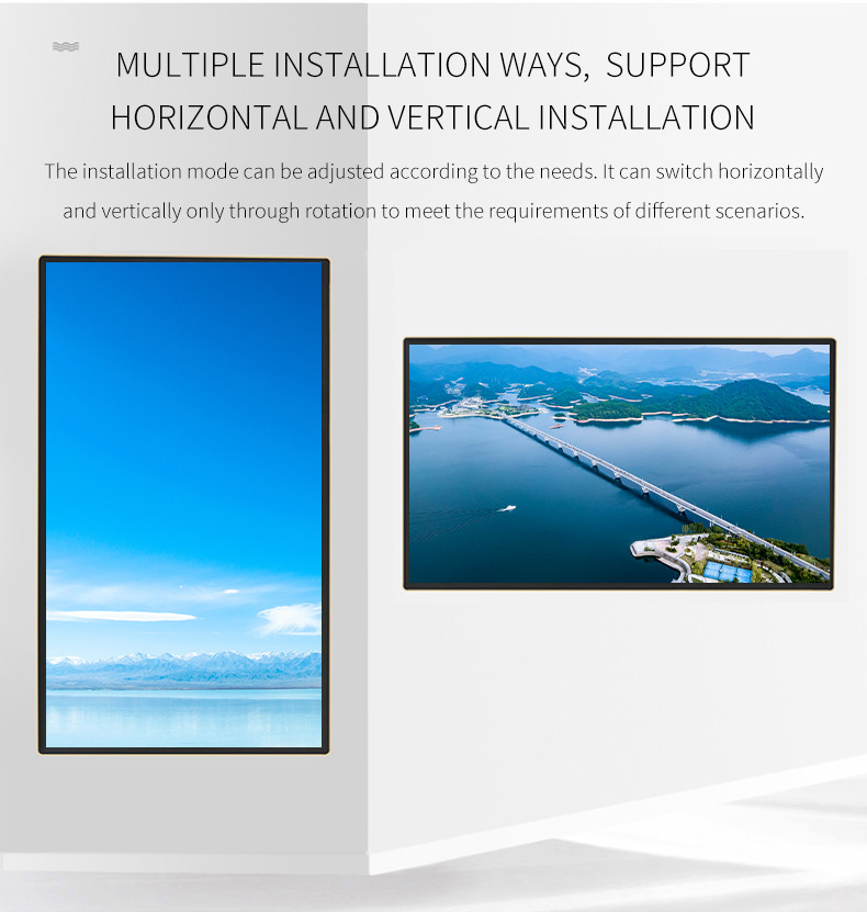 Android 7.1 85 Inch Wall Mount LCD Display For Commercial Store