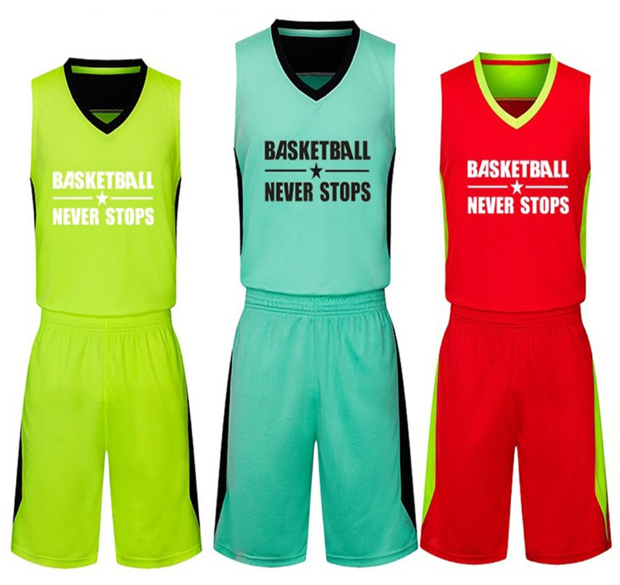 Wholesale High Quality Polyester Material Uniforms Quick-drying Youth Basketball Uniforms custom basketball uniform