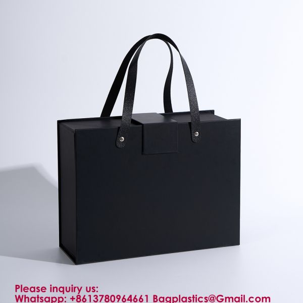 Luxury Foldable Gift Box With Removable Ribbon | Collapsible Box With Magnetic Closure | Weddings, Bridal Showers, Corporate Gifts | 100% Recycled