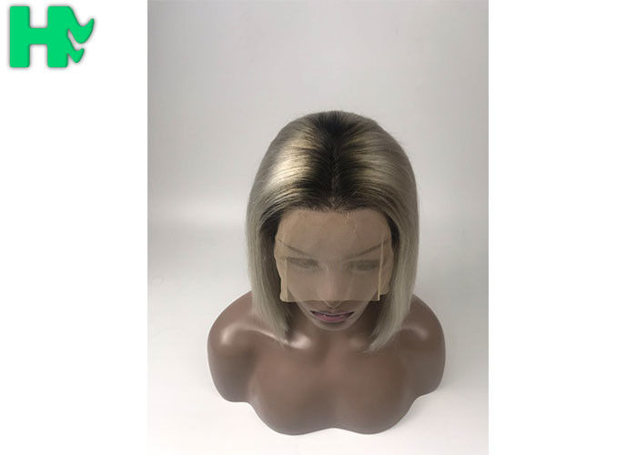 High Density Real Human Hair Wigs For Women Silky Straight Wave Medium Brown