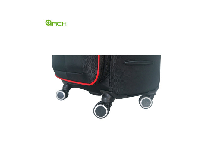 1680d Polyester Travel Trolley Case with Two Front Pockets and Spinner Wheels