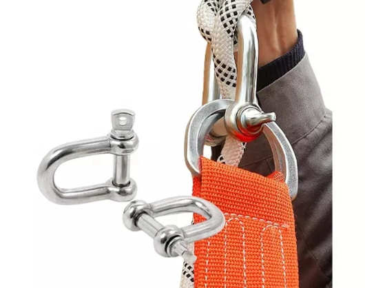 Stainless Steel Screw Pin D Shackles