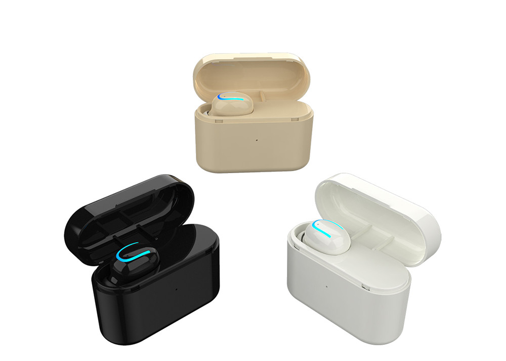 Christmas Gifts Cheap Mono Bluetooth Earphone/Headphone with 500mah charging case