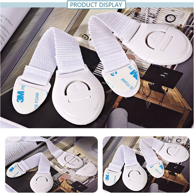 Multifunction Nylon Baby Safety Cabinet Locks , Safety Drawer Lock