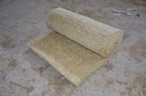 China Fire Resistant Rockwool Insulation Blanket , Furnaces Rock Wool Roll on sale