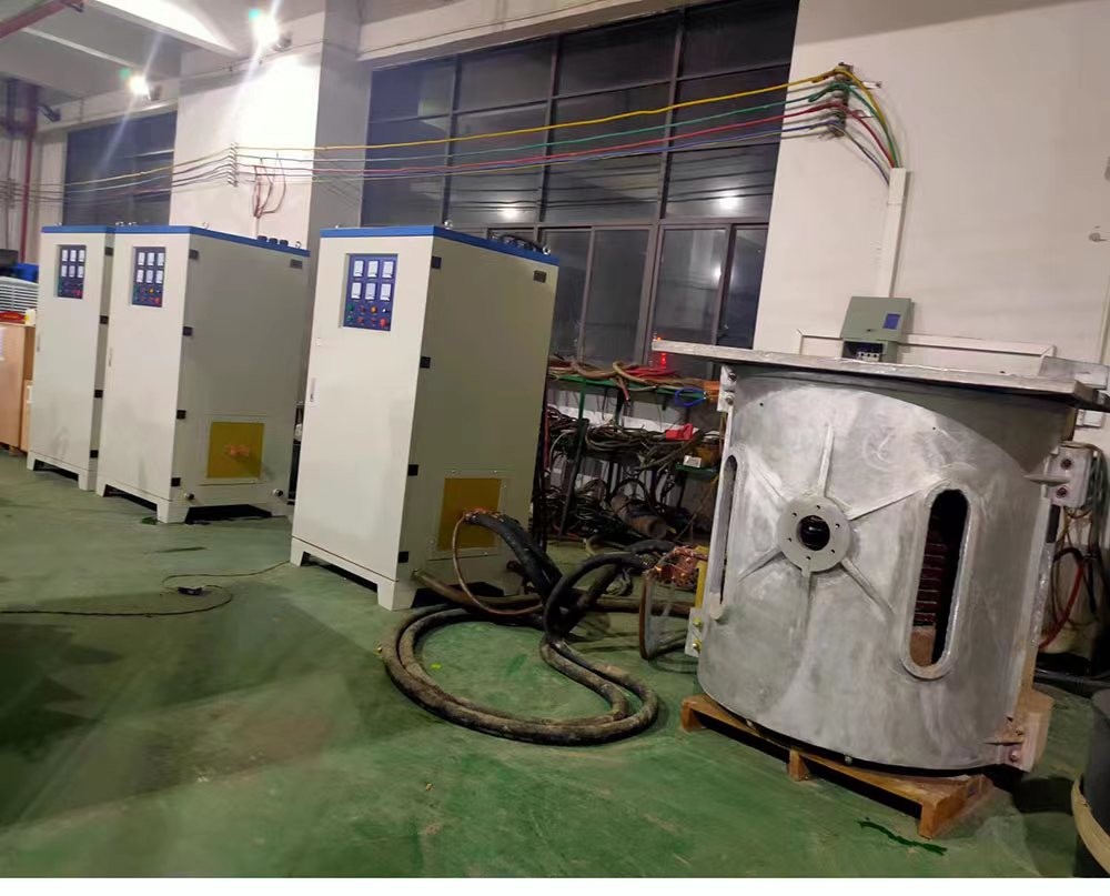 750KGS Induction Melting Furnace For Copper Melting, Brass, Bronze