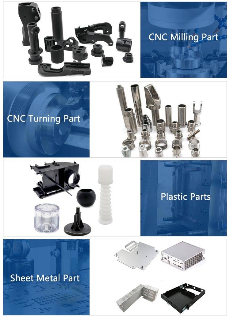 High Quality OEM CNC Milled Turned Metal Plastic Parts Stainless Steel Accessories Prototype Service Drilling Process Ma
