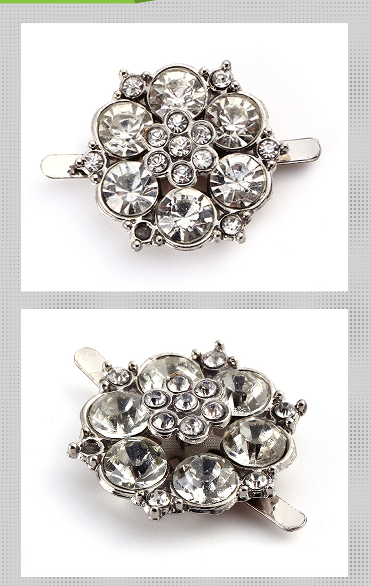 Elegant Style Decorative Shoe Clips Vintage Style For Shoes / Bags / Clothes
