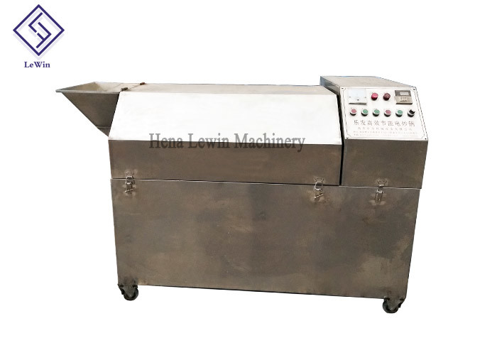 High Efficiency Electric Nut Roaster , Customized Commercial Peanut Roaster