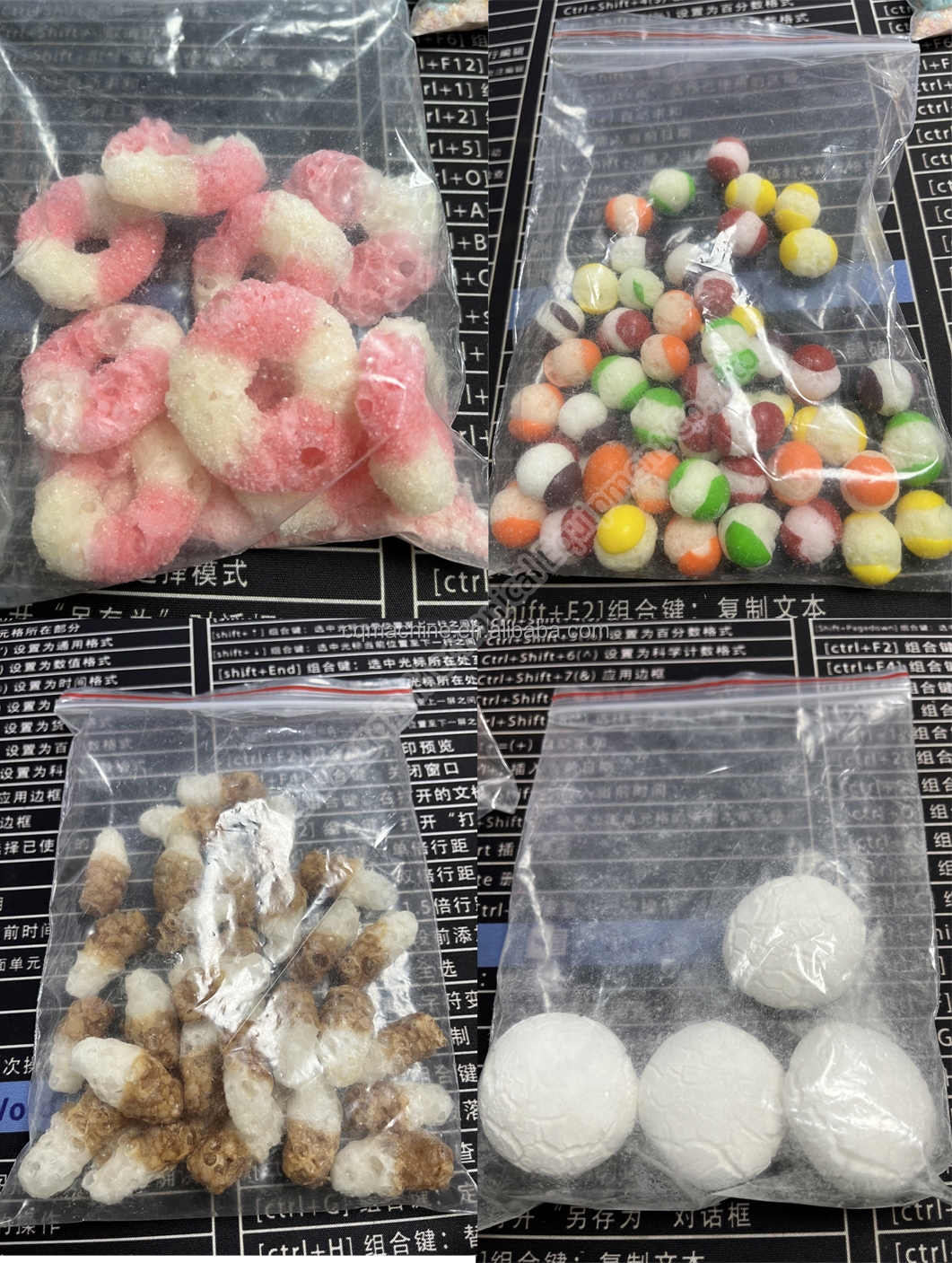 Continuous Freeze Dryer Candy Fruit Candy Lyophilized Strawberry Freeze Drying Machine